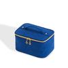 Bolsa de Cosméticos Acolchada de Color Sólido Transfronteriza Gran Capacidad Portátil Almacenamiento de Cosméticos Neceser Bolso de Mano para Viaje