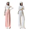 Pantalones de maternidad para otoño e invierno, forrados de polar, nuevo modelo 2026, sin soporte para el vientre, no restrictivos durante el embarazo, pantalones casuales de pierna ancha engrosados para primavera y otoño