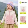 Colete Infantil Dudu Outono Novo Estilo Colete de Lã de Outono para Meninos Top para Meninas Roupa Infantil de Bebê Tendência