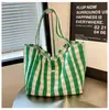 Bolsa de Lona Grande Capacidade para Mulheres 2026 Nova Nicho Estilo Ins Bolsa Tote para Trabalho e Dia a Dia Bolsa de Ombro Casual Estilo Coreano