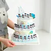 Decoración de Pastel Temporada de Graduación Celebridad de Internet Etiqueta de Nombre en Blanco para Nombres Escritos a Mano, Adorno de Velero 'Navegando con Éxito' para Insertar