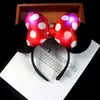 Diadema de algodón con lazo de dibujos animados de Minnie para niños, pasador lindo de Mickey Mouse, tocado de muñeca para regalo de Navidad, venta al por mayor
