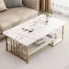 Mesa de centro para sala de estar, nuevo modelo 2026, mesa de té pequeña para balcón, diseño de lujo ligero y de alta gama, mesa de centro simple para apartamentos pequeños