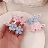 Grampo de cabelo romântico de flor de cerejeira rosa doce de alta qualidade para meninas, flor para cabelo quebrado, franja, grampo lateral, joias atacado