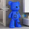 Estatueta de Urso Violento Desenho Animado Sala de Estar Gabinete de TV Gabinete de Vinho Sofá Grande Decoração de Chão Presente de Inauguração