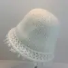 Gorro de Lana Tejido de Borde Crudo Liso de Alta Calidad para Otoño e Invierno, Simple y Casual, Cálido y Protector de Orejas, Sombrero de Pescador Versátil y para Rostro Pequeño