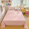 Lençol de Cama 100% Algodão Classe A para Mãe e Bebê Peça Única 2026 Novo Estilo Dormitório de Estudante Pessoa Solteira Capa de Colcha de Algodão Conjunto de Três Peças Casa Xadrez