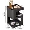 Mesa Auxiliar de Sofá Mesa de Café Pequeña Creativa para Sala de Estar de Apartamento Pequeño Mesita de Noche de Dormitorio Mesa de Esquina Auxiliar Escritorio Pequeño Estantería
