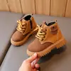 Zapatos de Algodón para Bebé con Forro Polar y Acolchado, Estilo Otoño e Invierno, Botas tipo Martin para Niños, Zapatos Suaves Antideslizantes para Niños Pequeños Niños, Botas de Nieve para Niñas