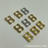Accesorios de ropa con letras en inglés de aleación de alta calidad y diamantes con letras de burbuja de doble C y personalidad de joyería transfronteriza