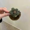 Elástico de cabelo de florzinha para celebridade da internet para meninas 2022 novo fofo faixa de cabelo de pelúcia outono e inverno elástico de cabelo doce prendedor de cabelo elástico de borracha