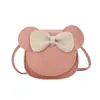 Bolso Bandolera Infantil Lindo con Lazo Moda Primavera 2026 Cartera Pequeña para Niñas de Cuero PU Bolso Decorativo para Bebé