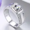 Anel de casal coreano anel de diamante prata esterlina banhado a ouro charme dominador anel de diamante brilhante masculino fabricantes atacado