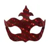 Amazon Venta Caliente Transfronteriza Máscara de Flecha de Lentejuelas Máscara de Medio Rostro de Carnaval Máscara de Mascarada de Halloween