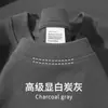 Camiseta de algodón puro de peso pesado de 200 g, gruesa y no transparente, de manga corta, unisex, color liso, corte holgado, talla grande, top de verano