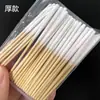 Cotonete Pontiagudo para Tatuagem, Palito de Dente Fino, Palito de Madeira para Manicure, Delineador Descartável Pontiagudo de Cabeça Única, Cotonete Pequeno para Beleza, Cotonete
