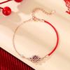 Pendientes de tuerca de nudo chino original de moda nacional para mujer, pendientes de borla de plata esterlina y circonita, estilo chino, regalo de Año Nuevo, joyería para la oreja al por mayor