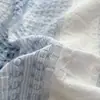 Juego de Cama de Cuatro Piezas de Tejido Waffle 100% Algodón, Juego de Tres Piezas de Sábana, Funda Nórdica y Sábana Ajustable de Algodón Puro, Estilo para Todas las Estaciones, Nuevo Estilo 2025
