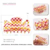 Grampo de Cabelo Estilo Japonês PVC Estampa de Leopardo Grande Grampo de Cabelo Simples Estilo Coreano Garra Fixadora de Cabelo Clipe Vertical Grampo de Cabelo para Adulto