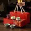 Museo del Palacio Set de Tazas de Té Cultural y Creativo Cerámica de Gama Alta Taza Maestra Caja de Regalo para Personas Mayores Cinco Grandes Hornos Regalo Souvenir Personalización