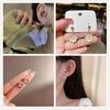 2022 nuevos pendientes elegantes de lujo ligeros, hermosos pendientes de moda, pendientes simples y elegantes con lazo de flores para mujer