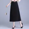 Falda Sencilla de Corte A con Estrellas Bodycon para Mujer, Nueva de Otoño 2026 de Cintura Alta Adelgazante Recta de Longitud Media para el Trabajo