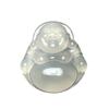 Mayorista de Fabricante Ágata Blanca Jadeíta Tipo Hielo Calcedonia Blanca Colgante Adorno Colgante Joyería Budista de Jade Regalo 11