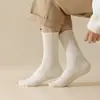 Calcetines Deportivos de Color Sólido para Hombre de Felpa Calientes de Invierno Calcetines de Toalla Deportes al Aire Libre Alta Elasticidad Felpa en la Planta del Pie Calcetines de Media Altura