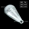 Chumbada para Pesca de Longa Distância, Chumbada de Ferro Galvanizado em Forma de Gota com Argola, Suprimentos para Equipamentos de Pesca, Chumbada de Ferro Galvanizado para Vara de Pesca de Mar