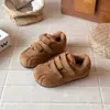 Novedades Invierno 2026 Serie de Colores Meilade Zapatos Birkenstock de Moda Versátiles para Niños Estilo Coreano Puntera Redonda Retro Zapatos de Algodón con Plus de Terciopelo