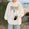 Camiseta de manga larga 100% algodón transfronteriza para hombre, camiseta básica holgada casual de cuello redondo, estilo ins moderno, primavera y otoño, estilo Hong Kong, versátil