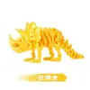 Modelo de Figura Articulada Móvel de Dinossauro Esqueleto Triceratops Impresso em 3D para Presente, Decoração de Casa, Alívio de Estresse e Redução de Estresse Educacional
