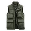 Chaleco Casual para Hombre Transfronterizo Impermeable para Exterior Fotografía de Secado Rápido Casual Talla Grande Multibolsillos Chaqueta Chaleco