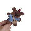 Nuevo Lindo Perro de Tela Pinza de Agarre Tira Pinza de Tiburón Rayada Pinza Perezosa Cuadros Accesorios para el Cabello Estilo Universitario Fresco y Dulce