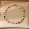 Pulsera Elegante de Acero Inoxidable con Circonita para Mujer, de Venta Caliente Transfronteriza, Pulsera de Cerdo de Oro de 18K