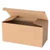 Caja plegable de cartón para embalaje universal, caja de cartón de papel Kraft, caja de cartón de vaca blanca, caja de cartón negra, se puede imprimir logotipo, caja de cartón para embalaje de regalo