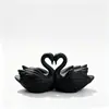 Adorno de Amor Doble Cisne Regalo de Pareja para el Día de San Valentín Decoración de Escritorio Souvenir Fábrica de Artesanías Al por Mayor