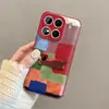 Adequado para Capa de Celular Xiaomi 17, Nicho Artístico Xiaomi17Promax, Resistente a Manchas, Aparência Premium, Cão Bordado Color Block