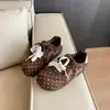Versátiles Birkenstocks Marrón Millefleur Puntos Polka Mujer 2026 Nuevos Ligeros Aumentadores de Altura Interior Completamente Cerrados Zapatos Casuales Mujer