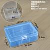 Caja Transparente de PP Caja Rectangular de Plástico Piezas de Juguete Accesorios Caja de Embalaje de Plástico Caja de Almacenamiento para Cables de Datos con Tapa