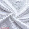Tela Jacquard de Imitación Seda Satén Patrón Oscuro Estilo Antiguo Blanco para Hanfu, Cheongsam, Falda Mamian, Mantel, Cojín y Bolso Jacquard