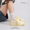 Zapatos Casuales Versátiles Cómodos de Nuevo Estilo con Bloques de Color y Alto Valor Estético, Zapatos de Mujer de Moda con Diseño Coreano, Zapatos de Entrenamiento Alemanes