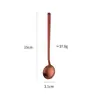 Acero Inoxidable 304 Mango Redondo Cuchara de Café Cuchara Creativa para Remover Café Cuchara de Café Multiusos Cuchara para Postre Cuchara Redonda Pequeña para el Hogar