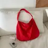 Nova bolsa tote casual de nylon de verão, bolsa de ombro grande capacidade estilo coreano para o dia a dia de mulheres, bolsa de ombro fashion versátil de cor sólida