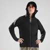 Ropa Transpirable de Seda Helada para Proteger del Sol al Aire Libre para Mujer, Ropa de Protección Solar con Protección UV para Verano, Chaqueta Transpirable con Protección Solar y Visera Desmontable