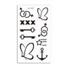 Fuente transfronteriza Ruikalong nuevo tatuaje impermeable pequeño fresco muñeca clavícula moda encantador tatuaje negro