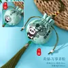 Nuevo Sachet de Panda de Dibujos Animados Estilo Chino para el Festival del Bote del Dragón, Colgante de Bolsa de Fragancia Portátil de Artemisa Tradicional, Colgante de Bolsa de la Suerte para el Coche