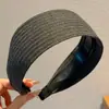 Diadema de Esponja Color Café Otoño Invierno para Mujer Estilo Coreano Uso Diario Versátil Diadema Alta para la Frente para Lavarse la Cara Atadura de Pelo Pinza para el Cabello