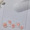 Calcomanías para Uñas de Estrella de Cinco Puntas de Celebridad de Internet Clásico Blanco y Negro Color Puro Recortadas Calcomanías de Estrella Decoración de Uñas DIY con Dorso Adhesivo
