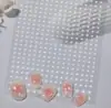Mini Adesivos para Nail Art de Estrela Estilo Quente de Celebridade da Internet Estrela de Cinco Pontas Prateada Adesivos Adesivos para Unhas Adesivos para Nail Art de Laço Francês